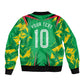 Personalized Guyana Cricket Sleeve Zip Bomber Jacket Amazon Warriors Tribal Mascot Sports