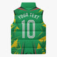 Personalized Guyana Cricket Sleeveless Puffer Jacket Amazon Warriors Tribal Mascot Sports