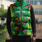 Personalized Guyana Cricket Sleeveless Puffer Jacket Amazon Warriors Tribal Mascot Sports