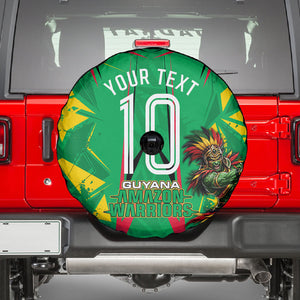 Personalized Guyana Cricket Spare Tire Cover Amazon Warriors Tribal Mascot Sports