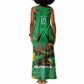 Personalized Guyana Cricket Tank Maxi Dress Amazon Warriors Tribal Mascot Sports