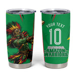 Personalized Guyana Cricket Tumbler Cup Amazon Warriors Tribal Mascot Sports