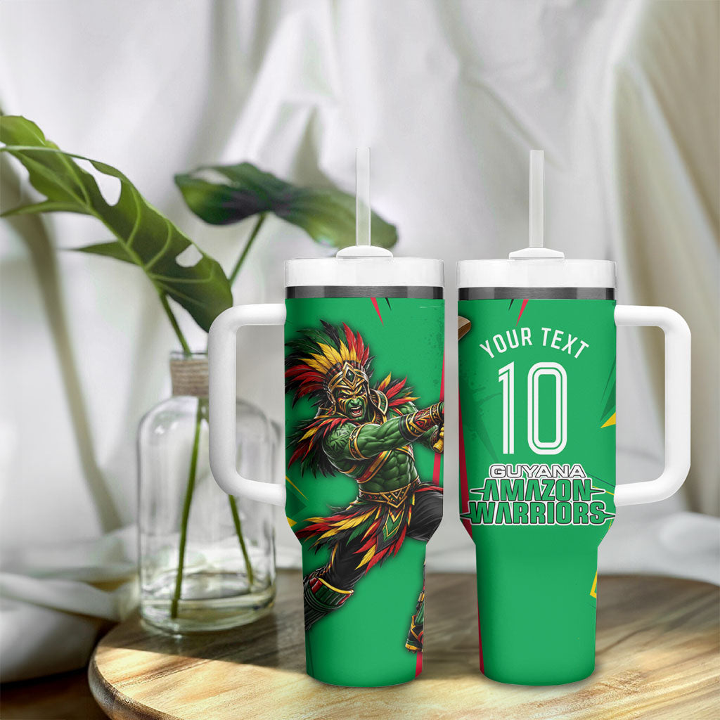Personalized Guyana Cricket Tumbler With Handle Amazon Warriors Tribal Mascot Sports