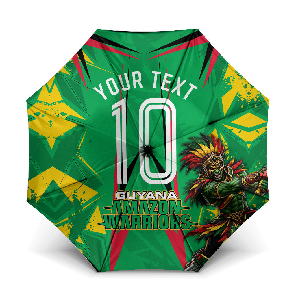 Personalized Guyana Cricket Umbrella Amazon Warriors Tribal Mascot Sports