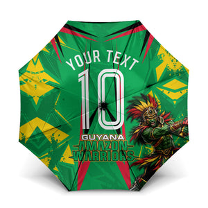 Personalized Guyana Cricket Umbrella Amazon Warriors Tribal Mascot Sports