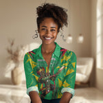 Personalized Guyana Cricket Women Casual Shirt Amazon Warriors Tribal Mascot Sports