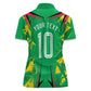 Personalized Guyana Cricket Women Polo Shirt Amazon Warriors Tribal Mascot Sports