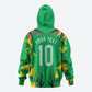 Personalized Guyana Cricket Zip Hoodie Amazon Warriors Tribal Mascot Sports