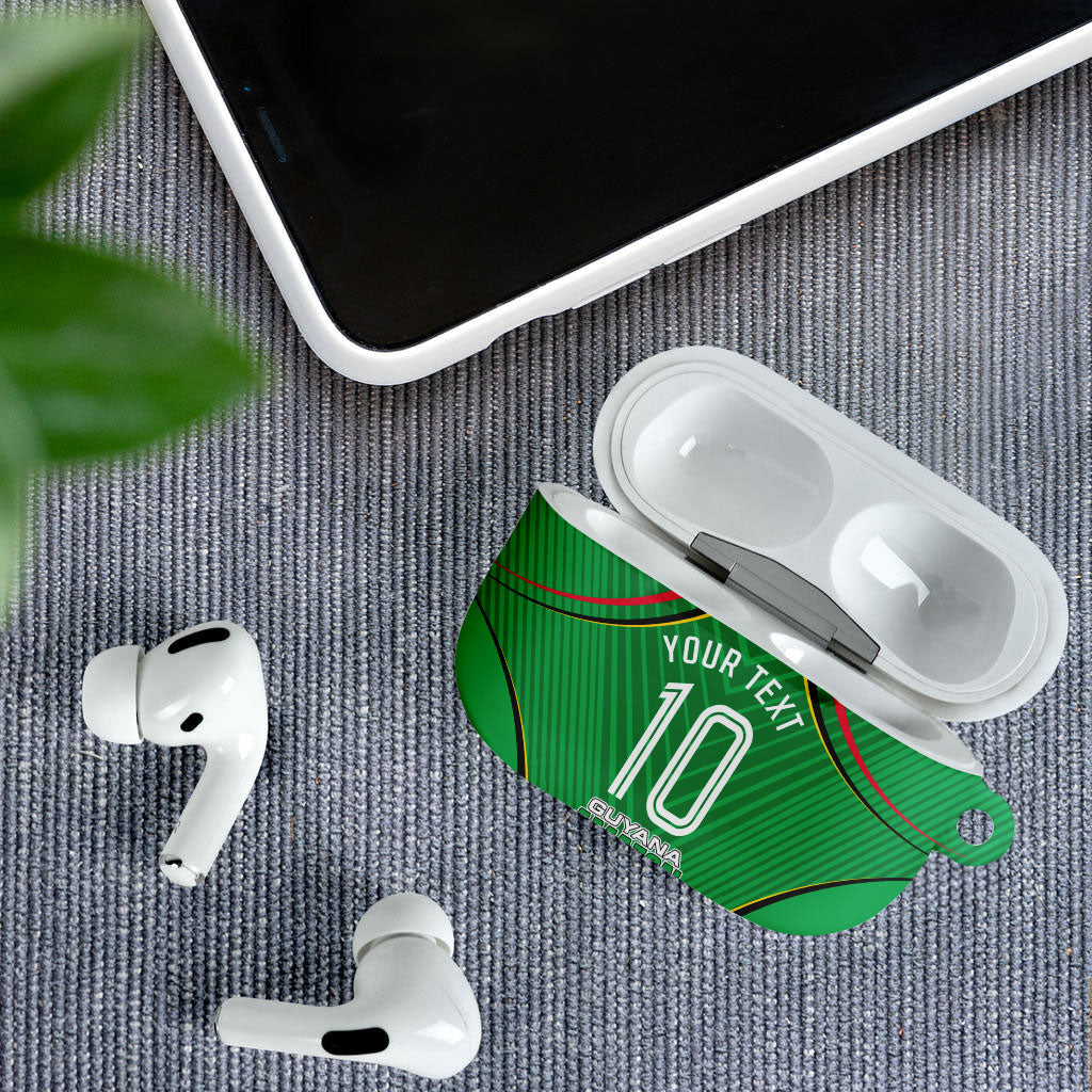 Personalized Guyana Cricket Amazon Warriors AirPods Case Modern Geometric Sports Fan