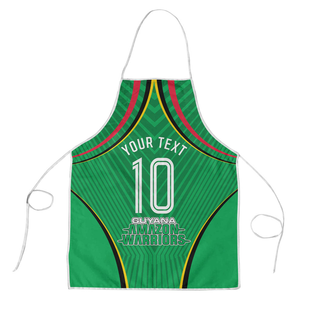 Personalized Guyana Cricket Amazon Warriors Apron Modern Geometric Sports Fan