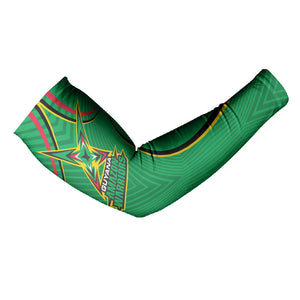 Personalized Guyana Cricket Amazon Warriors Arm Sleeves Modern Geometric Sports Fan