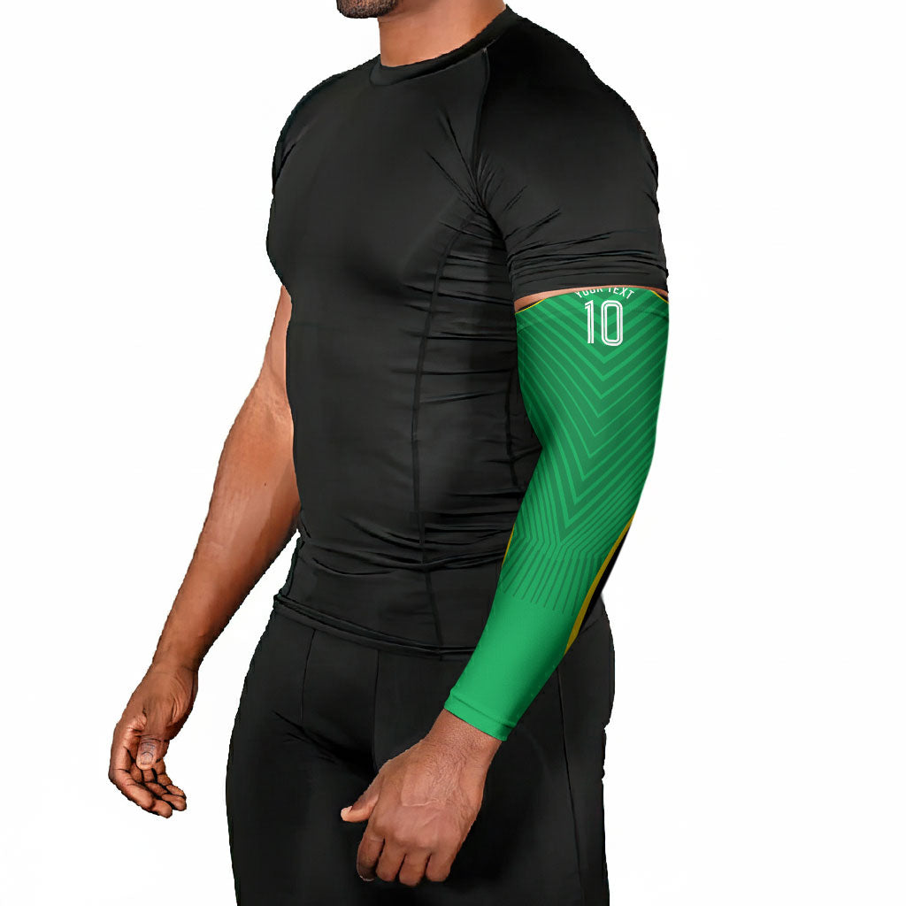 Personalized Guyana Cricket Amazon Warriors Arm Sleeves Modern Geometric Sports Fan