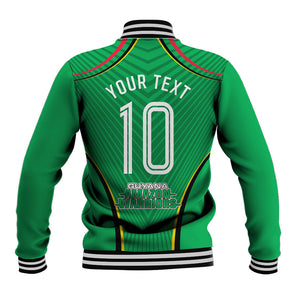 Personalized Guyana Cricket Amazon Warriors Baseball Jacket Modern Geometric Sports Fan