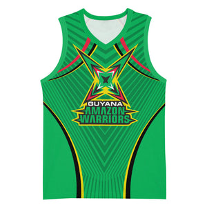 Personalized Guyana Cricket Amazon Warriors Basketball Jersey Modern Geometric Sports Fan