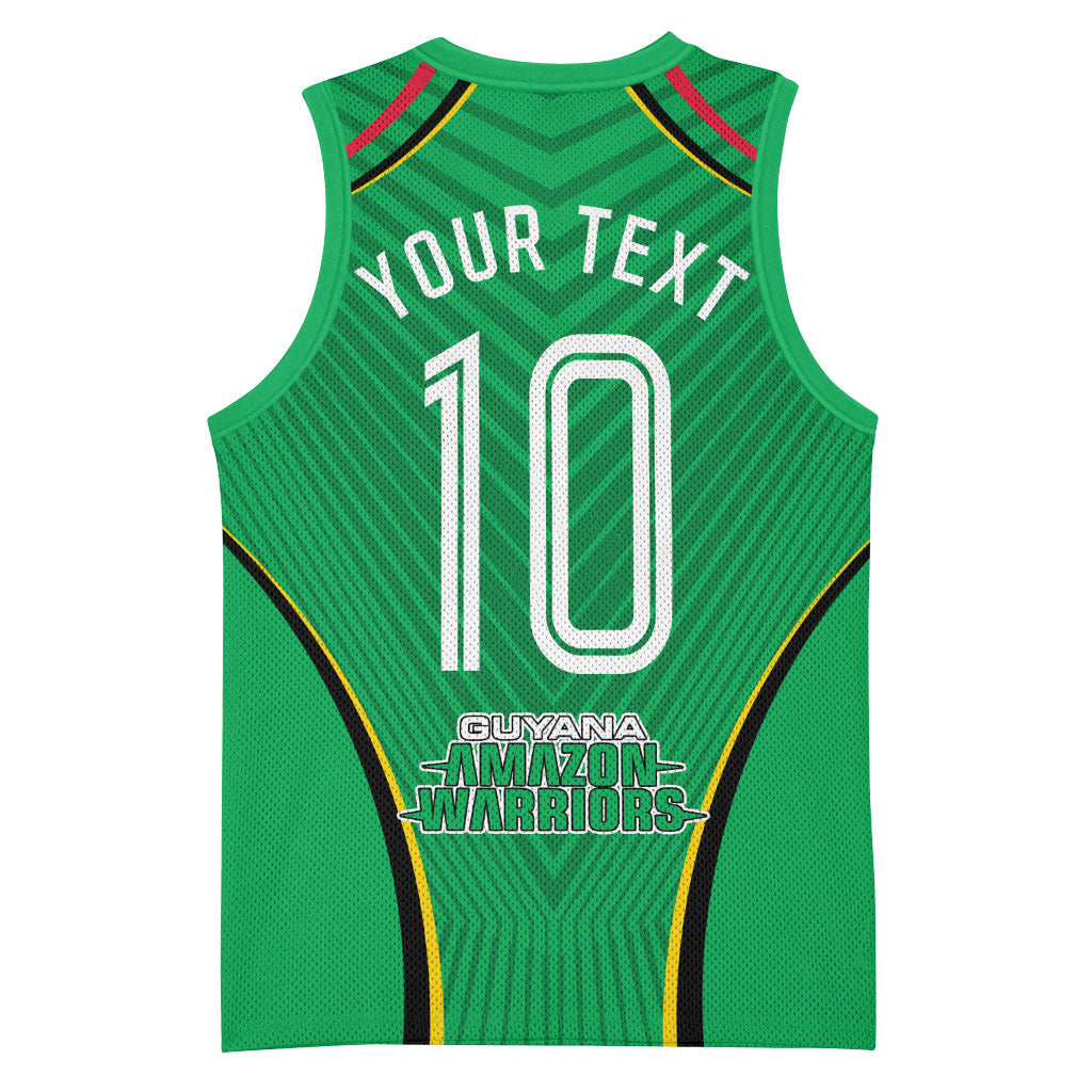 Personalized Guyana Cricket Amazon Warriors Basketball Jersey Modern Geometric Sports Fan
