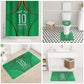 Personalized Guyana Cricket Amazon Warriors Bathroom Set Modern Geometric Sports Fan