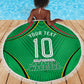 Personalized Guyana Cricket Amazon Warriors Beach Blanket Modern Geometric Sports Fan