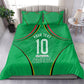 Personalized Guyana Cricket Amazon Warriors Bedding Set Modern Geometric Sports Fan