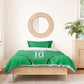Personalized Guyana Cricket Amazon Warriors Bedding Set Modern Geometric Sports Fan