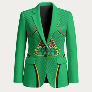 Personalized Guyana Cricket Amazon Warriors Blazer Modern Geometric Sports Fan