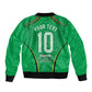 Personalized Guyana Cricket Amazon Warriors Bomber Jacket Modern Geometric Sports Fan