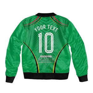 Personalized Guyana Cricket Amazon Warriors Bomber Jacket Modern Geometric Sports Fan