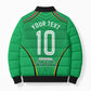 Personalized Guyana Cricket Amazon Warriors Bomber Puffer Jacket Modern Geometric Sports Fan