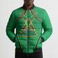 Personalized Guyana Cricket Amazon Warriors Bomber Puffer Jacket Modern Geometric Sports Fan