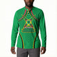 Personalized Guyana Cricket Amazon Warriors Button Sweatshirt Modern Geometric Sports Fan