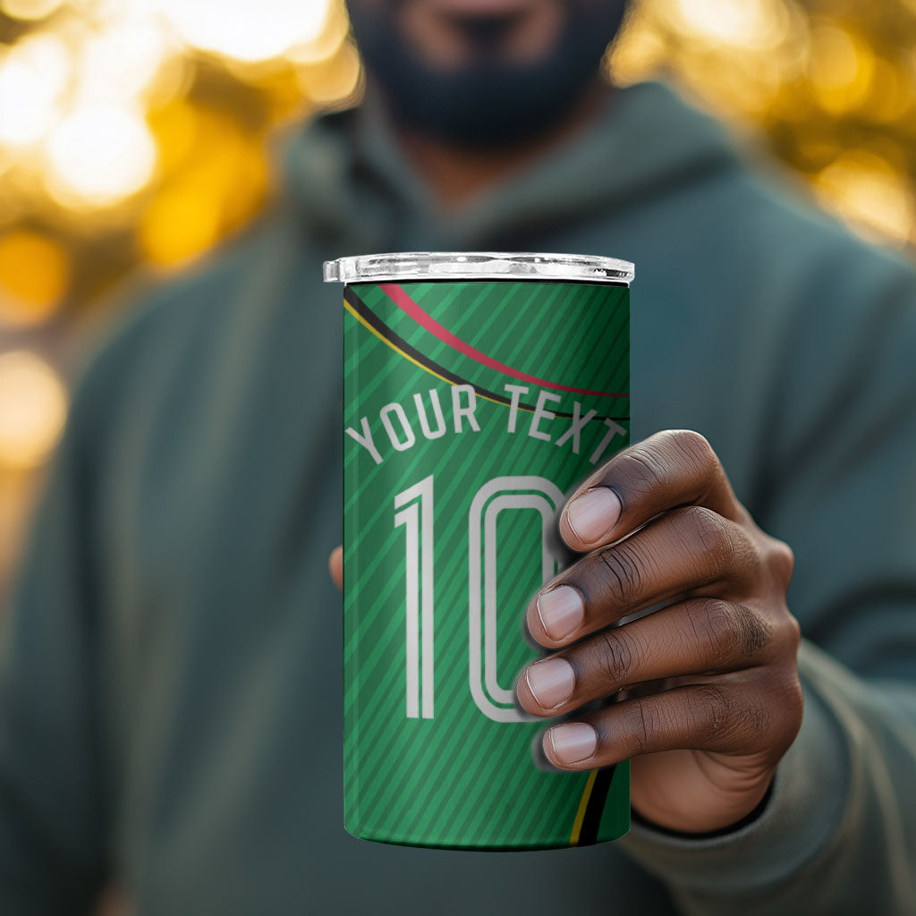 Personalized Guyana Cricket Amazon Warriors 4 in 1 Can Cooler Tumbler Modern Geometric Sports Fan