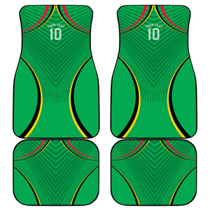 Personalized Guyana Cricket Amazon Warriors Car Mats Modern Geometric Sports Fan