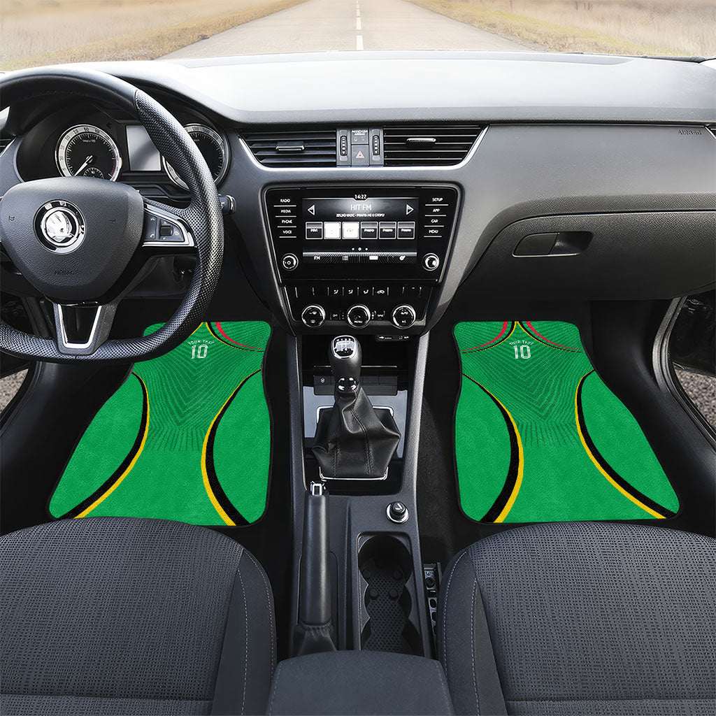 Personalized Guyana Cricket Amazon Warriors Car Mats Modern Geometric Sports Fan