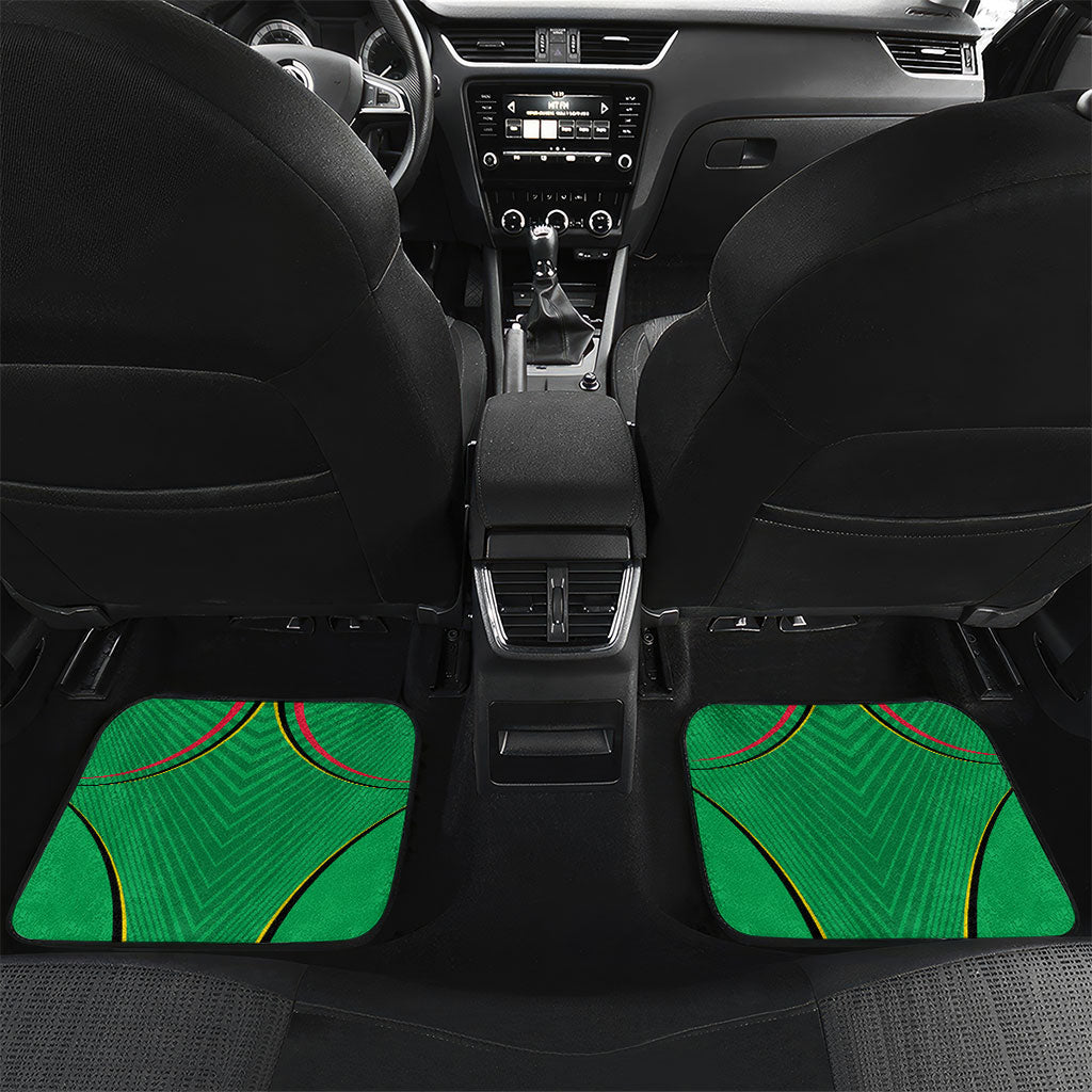 Personalized Guyana Cricket Amazon Warriors Car Mats Modern Geometric Sports Fan