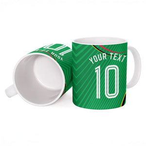 Personalized Guyana Cricket Amazon Warriors Ceramic Mug Modern Geometric Sports Fan