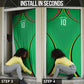 Personalized Guyana Cricket Amazon Warriors Door Cover Modern Geometric Sports Fan