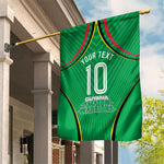 Personalized Guyana Cricket Amazon Warriors Garden Flag Modern Geometric Sports Fan