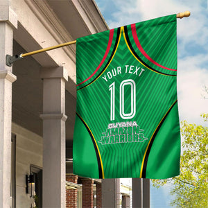 Personalized Guyana Cricket Amazon Warriors Garden Flag Modern Geometric Sports Fan