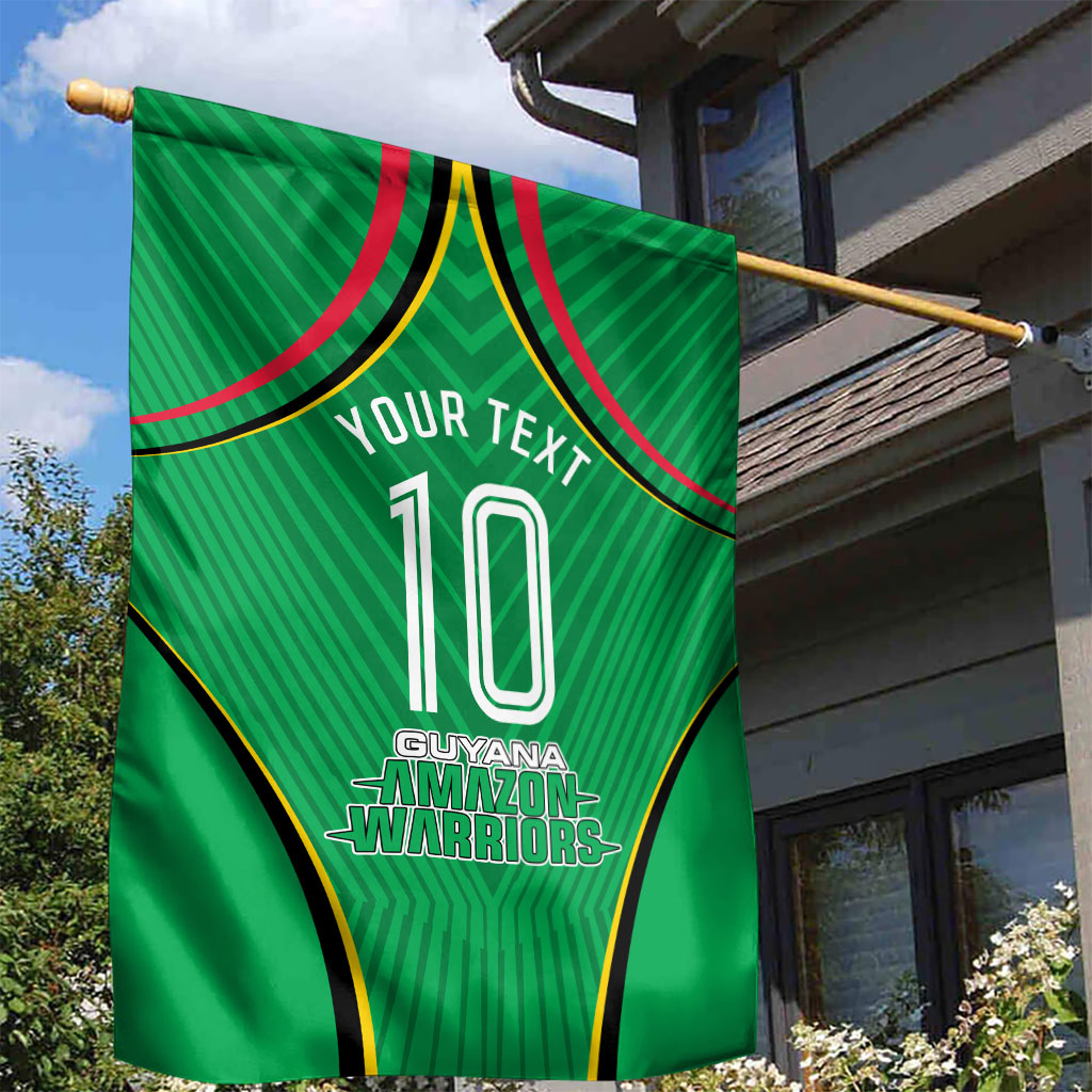 Personalized Guyana Cricket Amazon Warriors Garden Flag Modern Geometric Sports Fan