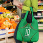 Personalized Guyana Cricket Amazon Warriors Grocery Bag Modern Geometric Sports Fan