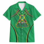 Personalized Guyana Cricket Amazon Warriors Hawaiian Shirt Modern Geometric Sports Fan