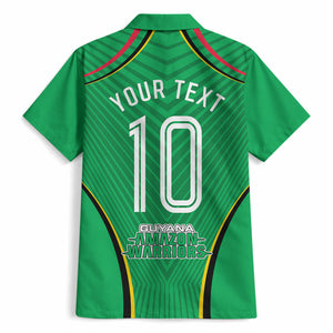 Personalized Guyana Cricket Amazon Warriors Hawaiian Shirt Modern Geometric Sports Fan