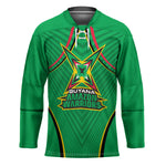 Personalized Guyana Cricket Amazon Warriors Hockey Jersey Modern Geometric Sports Fan