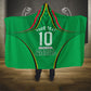 Personalized Guyana Cricket Amazon Warriors Hooded Blanket Modern Geometric Sports Fan