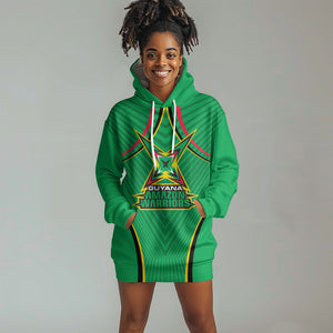 Personalized Guyana Cricket Amazon Warriors Hoodie Dress Modern Geometric Sports Fan