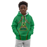 Personalized Guyana Cricket Amazon Warriors Kid Hoodie Modern Geometric Sports Fan