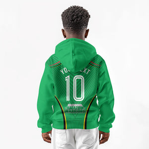 Personalized Guyana Cricket Amazon Warriors Kid Hoodie Modern Geometric Sports Fan