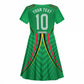 Personalized Guyana Cricket Amazon Warriors Kid Short Sleeve Dress Modern Geometric Sports Fan