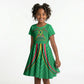 Personalized Guyana Cricket Amazon Warriors Kid Short Sleeve Dress Modern Geometric Sports Fan