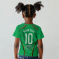 Personalized Guyana Cricket Amazon Warriors Kid T shirt Modern Geometric Sports Fan