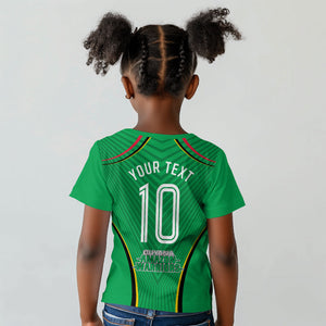 Personalized Guyana Cricket Amazon Warriors Kid T shirt Modern Geometric Sports Fan